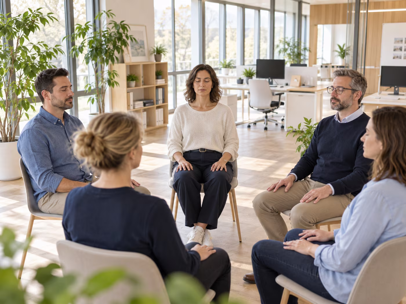 Open space d'entreprise, personnels en horaires décalés